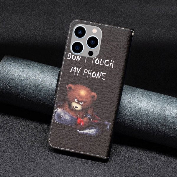 iPhone 14 Pro Max -kuoret – Kuvio: Nalle, Don't Touch My Phone