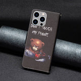 iPhone 14 Pro Max -kuoret – Kuvio: Nalle, Don't Touch My Phone