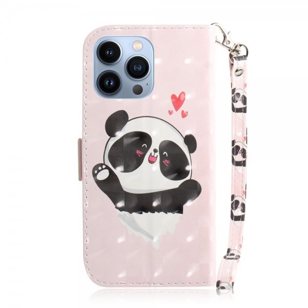 iPhone 14 Pro Max Suojakuori Panda Sydämiä