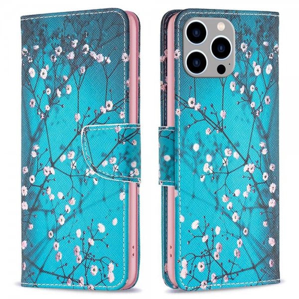 iPhone 14 Pro Max -kuoret Luumu kukkii -kuviolla