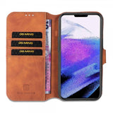Dg.Ming iPhone 14 Pro Max Retro Ruskea suojakotelo