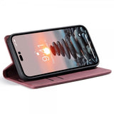 CaseMe iPhone 14 Pro Max -suojakotelo Retro Flip, punainen