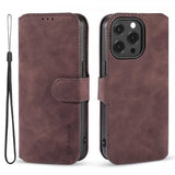 Dg.Ming iPhone 14 Pro Max -suojakotelo, retro, kahvinruskea
