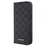 Karl Lagerfeld iPhone 14 Pro Max Suojakuori Saffiano Monogram Musta