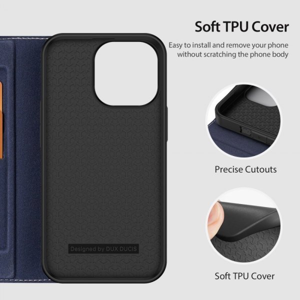 Dux Ducis iPhone 14 Pro Max -suojakuori Skin X2 Series, sininen