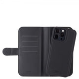 Holdit iPhone 14 Pro Max Suojakotelo Wallet Case Magnet Musta