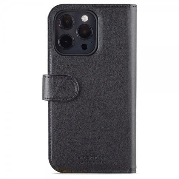 Holdit iPhone 14 Pro Max Suojakotelo Wallet Case Magnet Musta
