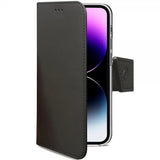 Celly iPhone 14 Pro Max -suojakotelo Wally Wallet Case, musta