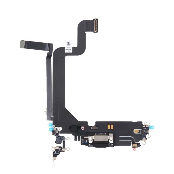 iPhone 14 Pro Max - Latausliitin flex-kaapelilla, alkuperäinen - Musta