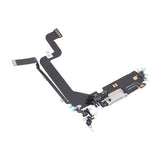 iPhone 14 Pro Max -latausliitin joustokaapelilla, alkuperäinen - valkoinen