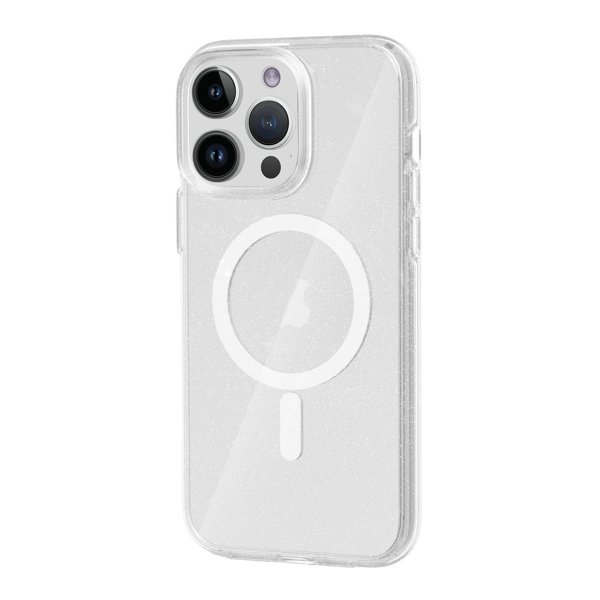 iPhone 14 Pro Max Kuori Glitter MagSafe Läpinäkyvä