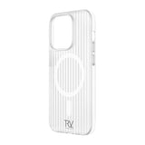Rvelon iPhone 14 Pro Max Kuori Aallotettu MagSafe Valkoinen