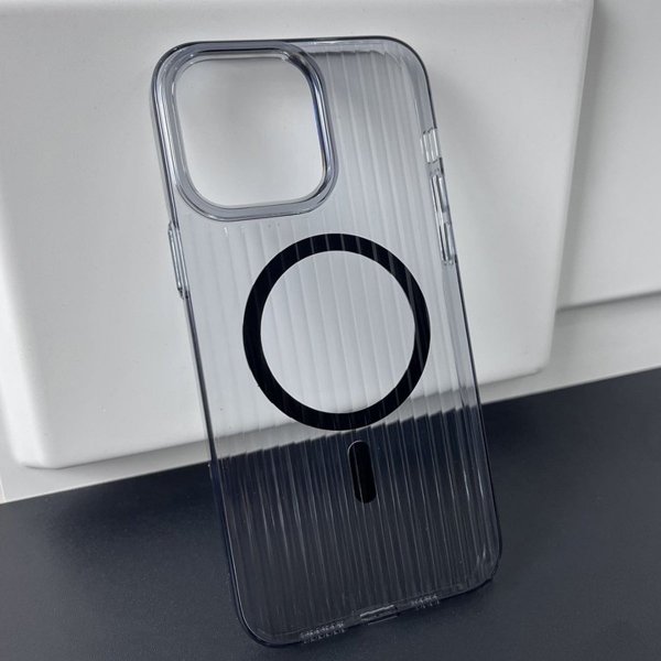 iPhone 14 Pro Max Suojakuori Aaltomainen MagSafe Musta