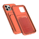 iPhone 14 Pro Max Kuoret Korttipidikkeellä Oranssi
