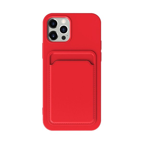 iPhone 14 Pro Max Kuoret Korttipidike Punainen