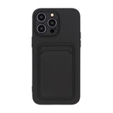 iPhone 14 Pro Max Suojakuori Korttipidikkeellä Musta