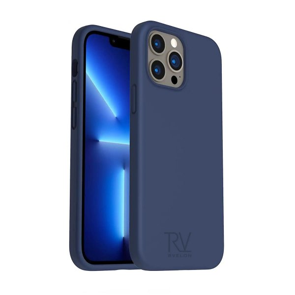 Rvelon iPhone 14 Pro Max Silikonikuori Sininen