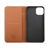 Rvelon iPhone 14 Pro Max Kotelo Käännettävällä Korttipaikalla Ruskea