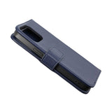 Rvelon iPhone 14 Pro Max -kotelo, aitoa nahkaa, sininen