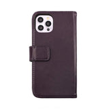 Rvelon iPhone 14 Pro Max -kotelo, aitoa nahkaa, violetti