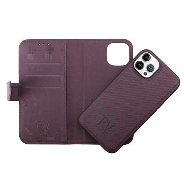 Rvelon iPhone 14 Pro Max -kotelo, magneettinen, irrotettava, violetti