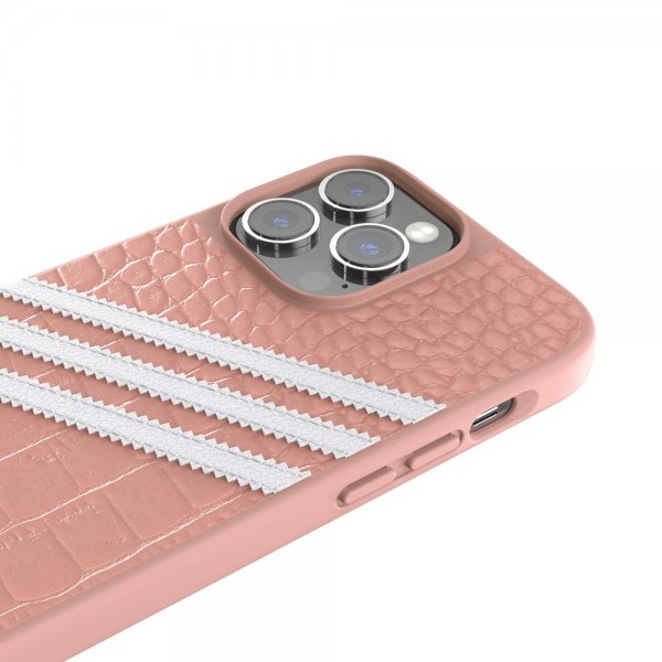 Adidas iPhone 14 Pro Max Skal 3 Stripes Snap Case Alligator Pink