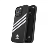 Adidas iPhone 14 Pro Max -kuori 3 Stripes Snap Case, musta/valkoinen