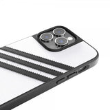 Adidas iPhone 14 Pro Max Kuori 3 Stripes Snap Case Valkoinen Musta