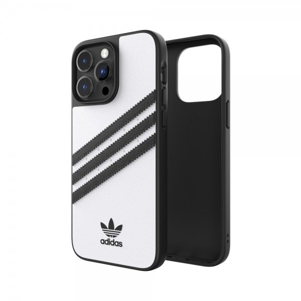 Adidas iPhone 14 Pro Max Kuori 3 Stripes Snap Case Valkoinen Musta