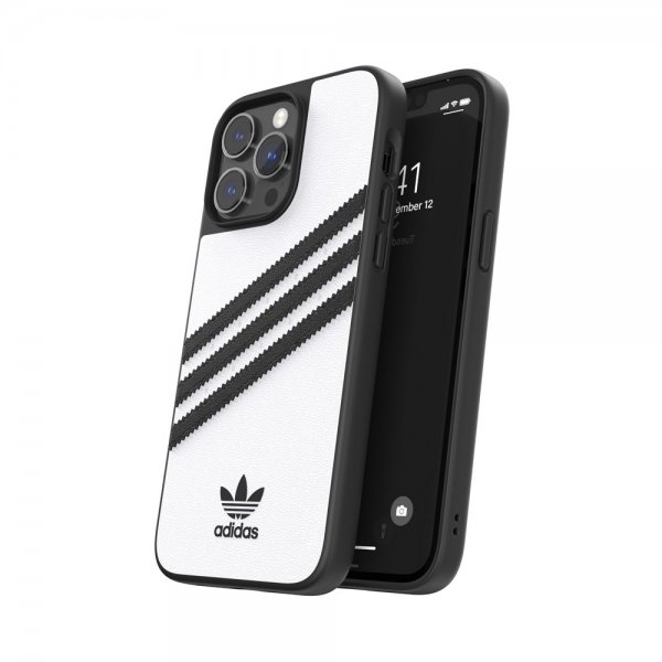 Adidas iPhone 14 Pro Max Kuori 3 Stripes Snap Case Valkoinen Musta