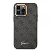Guess iPhone 14 Pro Max Kuoret 4G Logo Musta