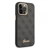 Guess iPhone 14 Pro Max Kuoret 4G Logo Musta