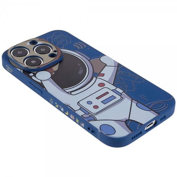 iPhone 14 Pro Max Kuori Astronautti Sininen Harmaa