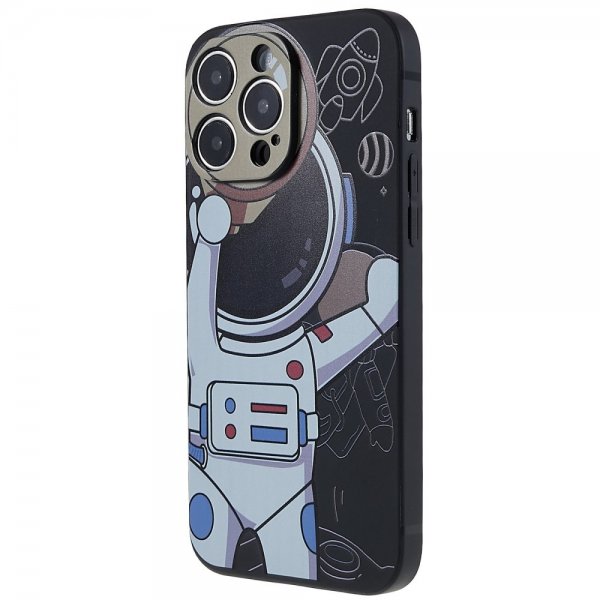 iPhone 14 Pro Max Kuori Astronautti Musta Harmaa