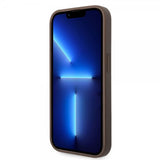 Guess iPhone 14 Pro Max Suojakuori Big Metal Logo Ruskea