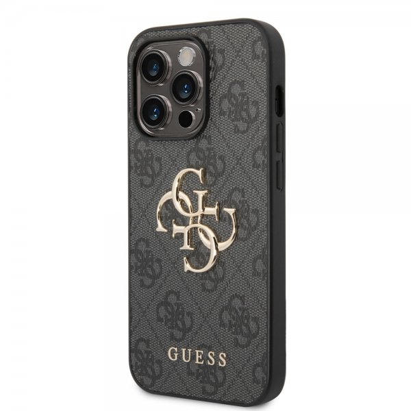 Guess iPhone 14 Pro Max Kuori Big Metal Logo Harmaa