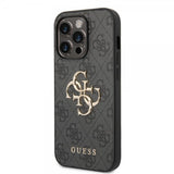 Guess iPhone 14 Pro Max Kuori Big Metal Logo Harmaa