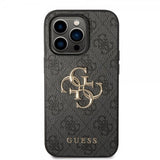Guess iPhone 14 Pro Max Kuori Big Metal Logo Harmaa