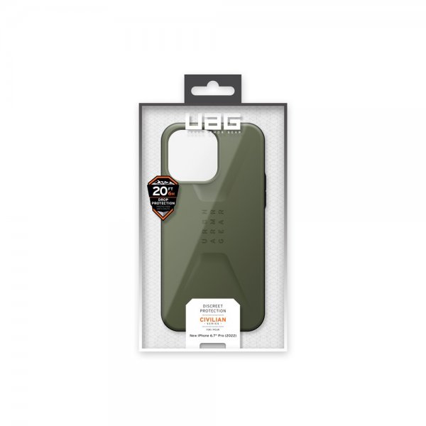 Urban Armor Gear (UAG) iPhone 14 Pro Max Suojakuori Civilian Olive