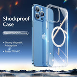 Dux Ducis iPhone 14 Pro Max -kuori Clin-sarja MagSafe Läpinäkyvä