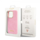 Guess iPhone 14 Pro Max Suojakuori Croco Rosa