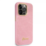 Guess iPhone 14 Pro Max Suojakuori Croco Rosa