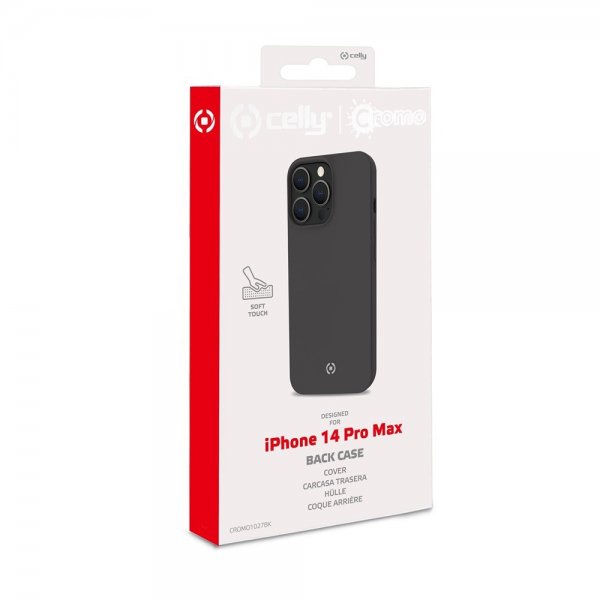Celly iPhone 14 Pro Max Suojakuori CROMO Musta