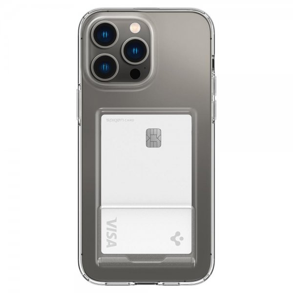 Spigen iPhone 14 Pro Max -suojakuori Crystal Slot Crystal Clear
