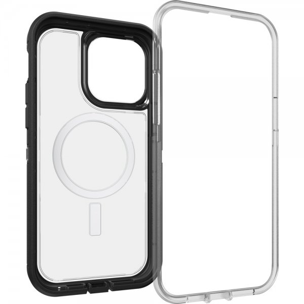 Otterbox iPhone 14 Pro Max -suojakuori Defender XT, musta/kirkas