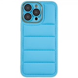 iPhone 14 Pro Max Kuori Down Jacket Design Sininen