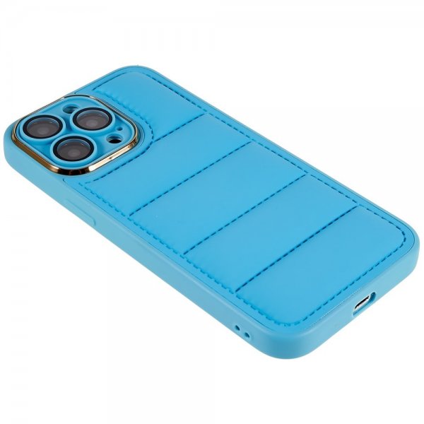 iPhone 14 Pro Max Kuori Down Jacket Design Sininen