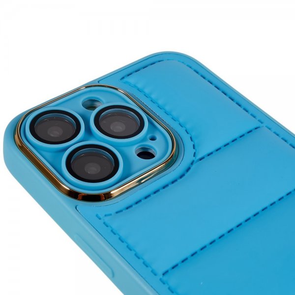 iPhone 14 Pro Max Kuori Down Jacket Design Sininen