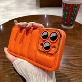 iPhone 14 Pro Max Kuori Down Jacket Design Orange