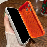 iPhone 14 Pro Max Kuori Down Jacket Design Orange
